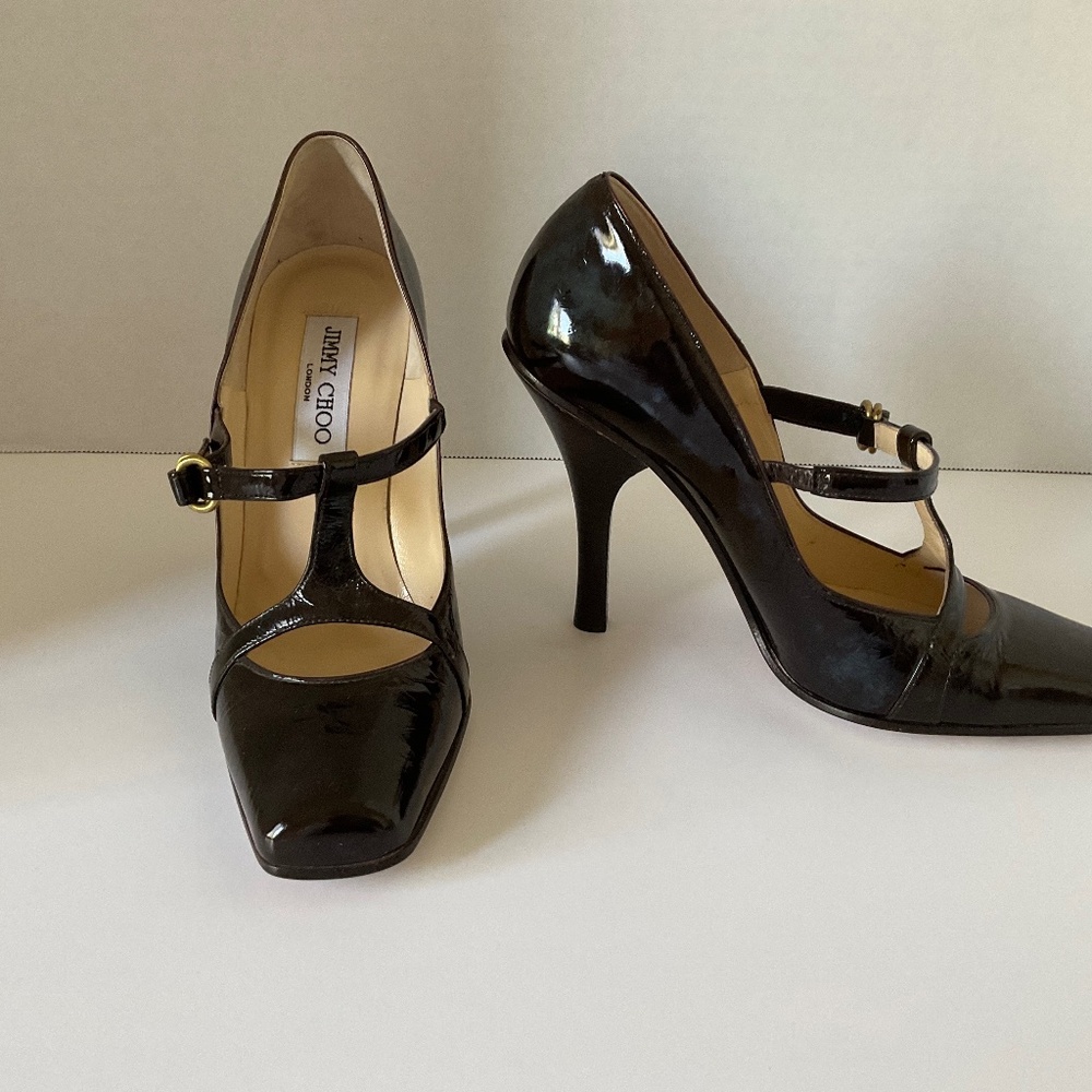 Jimmy Choo patent leather Mary Jane’s